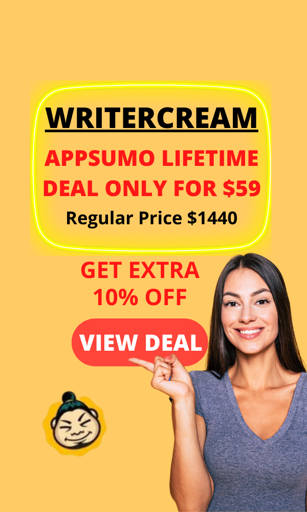 Writercream AppSumo Lifetime Deal