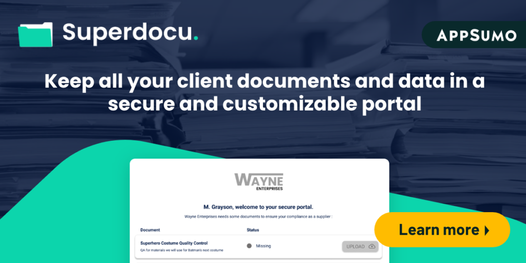 Superdocu Deal the best document management platform